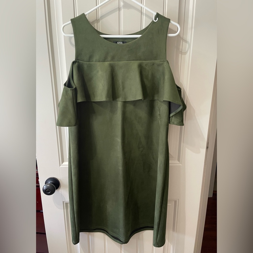 Green Cap Sleeve Dress